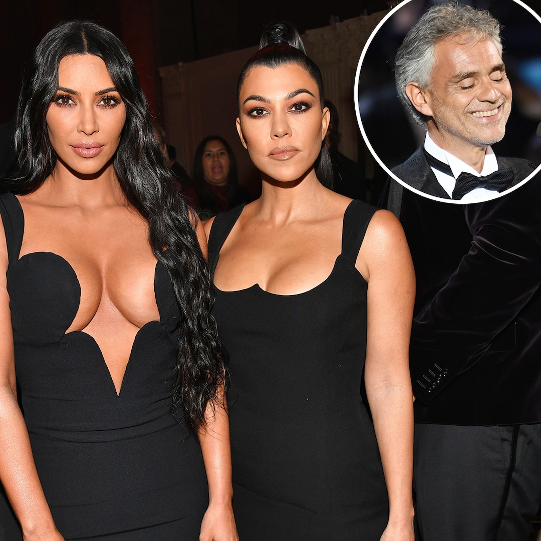 Andrea Bocelli Weighs in on Kim and Kourtney Kardashian’s Feud